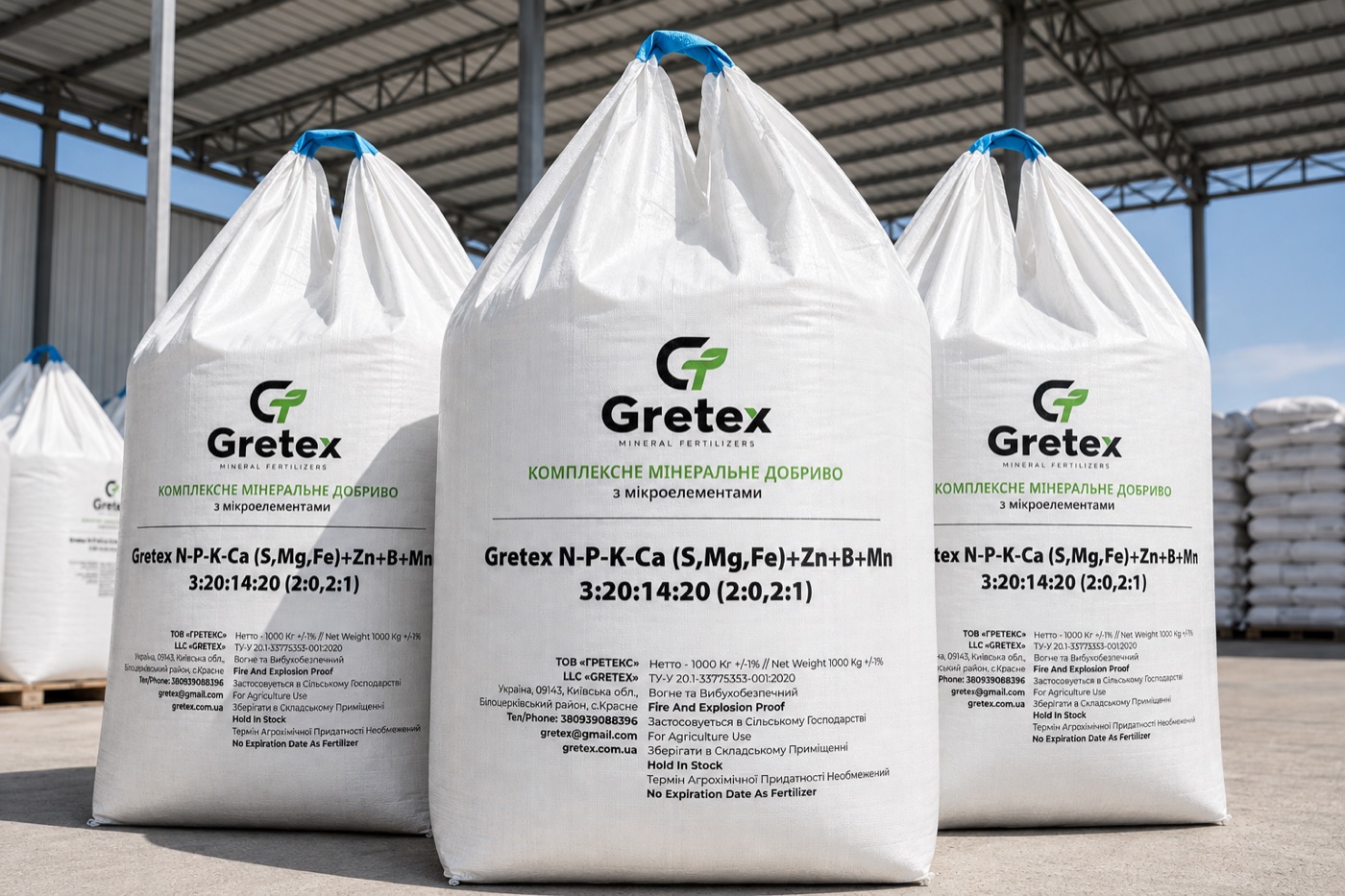 Біг-беги GRETEX із логотипом і маркуванням складу